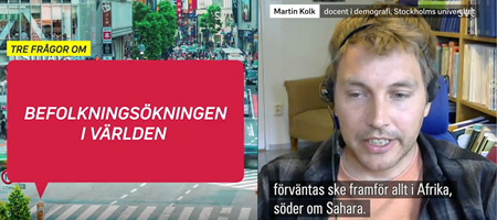 Martin Kolk i SVT: "Trycket på naturresurser ökar"