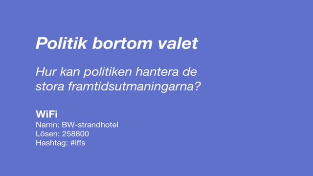Politik bortom valet