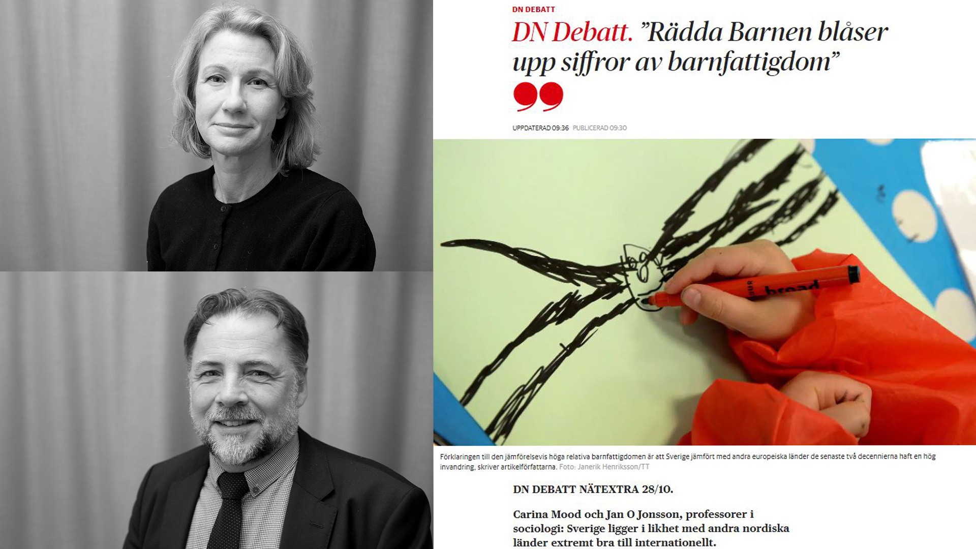 DN Debatt. ”Rädda Barnen blåser upp siffror av barnfattigdom”