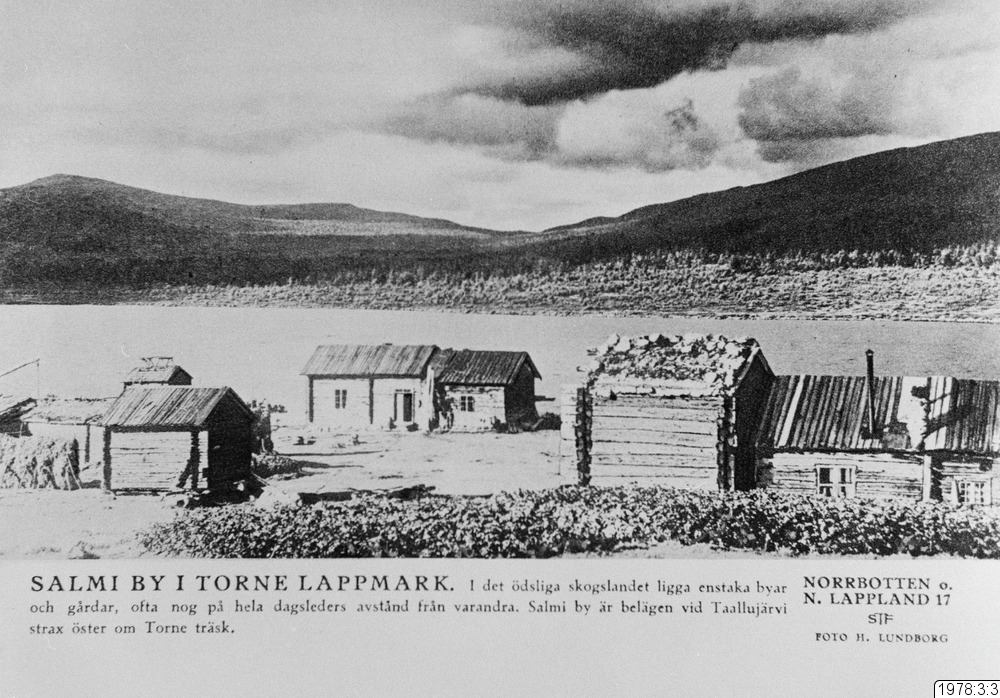Sami village in the north of Sweden, 1920. Photo: Herman Lundborg